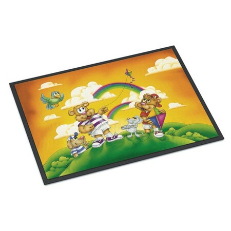 Carolines Treasures Bears Flying a Kite Indoor or Outdoor Mat, 18 x 27 in. APH0374MAT